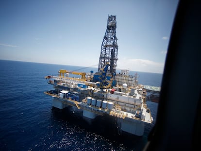 Una plataforma petrolera en el Golfo de México, en una imagen de archivo.