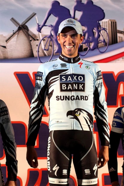 Contador, con el Saxo Bank.