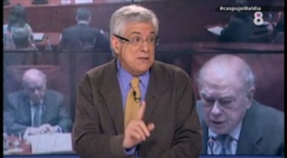 López Burniol, en una tertúlia a 8TV.