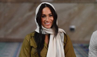 Meghan Markle, en la mezquita Auwal en Ciudad del Cabo, Sudáfrica.