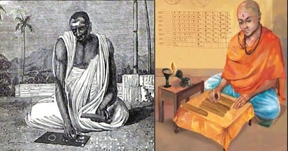 Dos representaciones del matemático indio Brahmagupta (590-670)