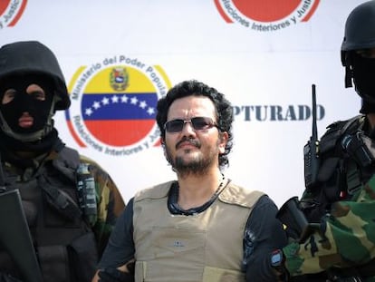 Maximiliano Bonilla Orozco, alias &#039;Valenciano&#039;, hoy en Caracas (Venezuela) antes de ser extraditado a EE UU