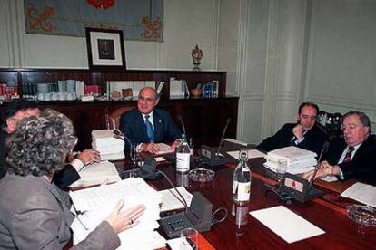 Integrantes del Consejo General del Poder Judicial, durante una reunión plenaria.