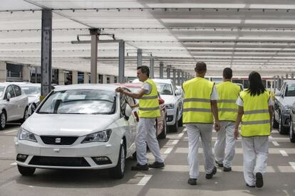 Vehículos finalizados en las instalaciones de Seat.