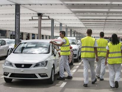 Vehículos finalizados en las instalaciones de Seat.