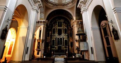Interior de la iglesia San Juan Bautista, en Arganda del Rey.