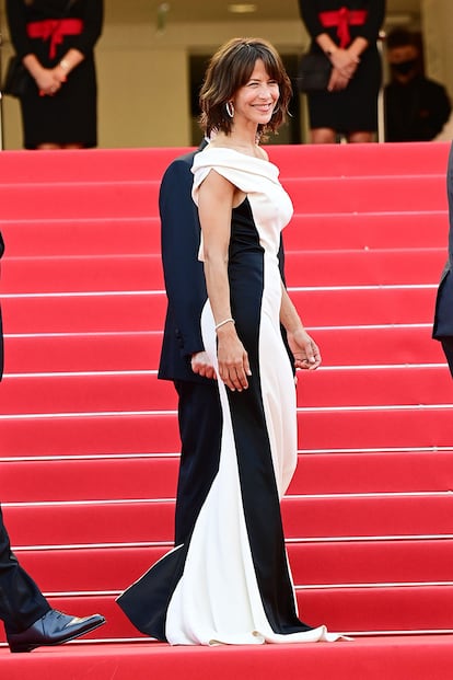 Sophie Marceau, en el estreno mundial de ‘Todo ha ido bien’ en el Festival de Cannes.