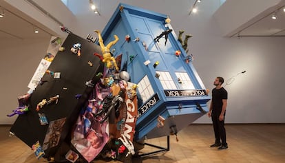 La obra de Serafín Álvarez expuesta en la muestra en la Fundación Miró.