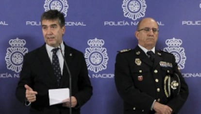 Ignacio Cosidó y Florentino Villabona, este jueves.