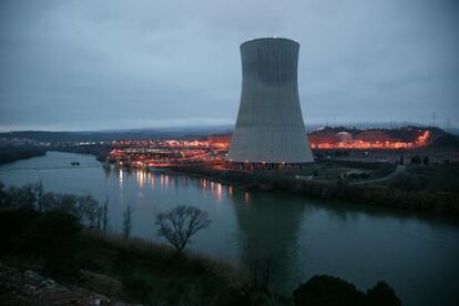 La central nuclear de Ascó.