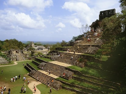 Turistas en las ruinas de Palenque, el año pasado.