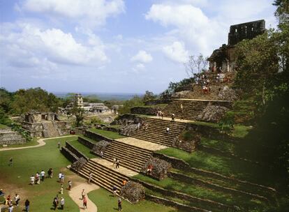 Turistas en las ruinas de Palenque, el año pasado.