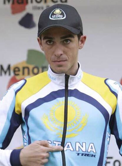 Alberto Contador, ayer en Mallorca tras conocer la decisión del Tour.