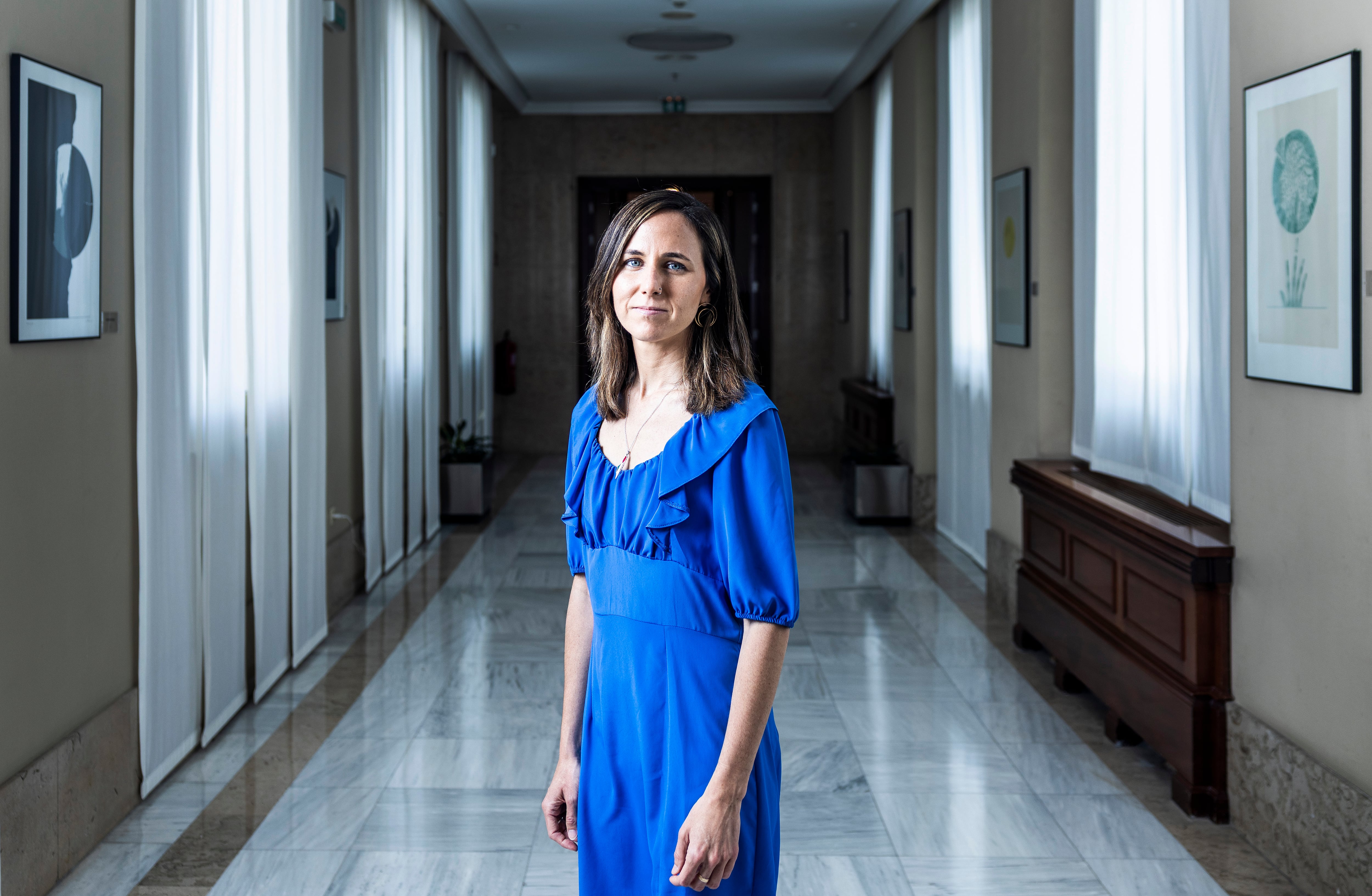 Ione Belarra, secretaria general de Podemos, este martes en el Congreso. 