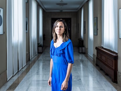 Ione Belarra, secretaria general de Podemos, este martes en el Congreso.