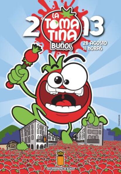 Cartel de la Tomatina 2013.