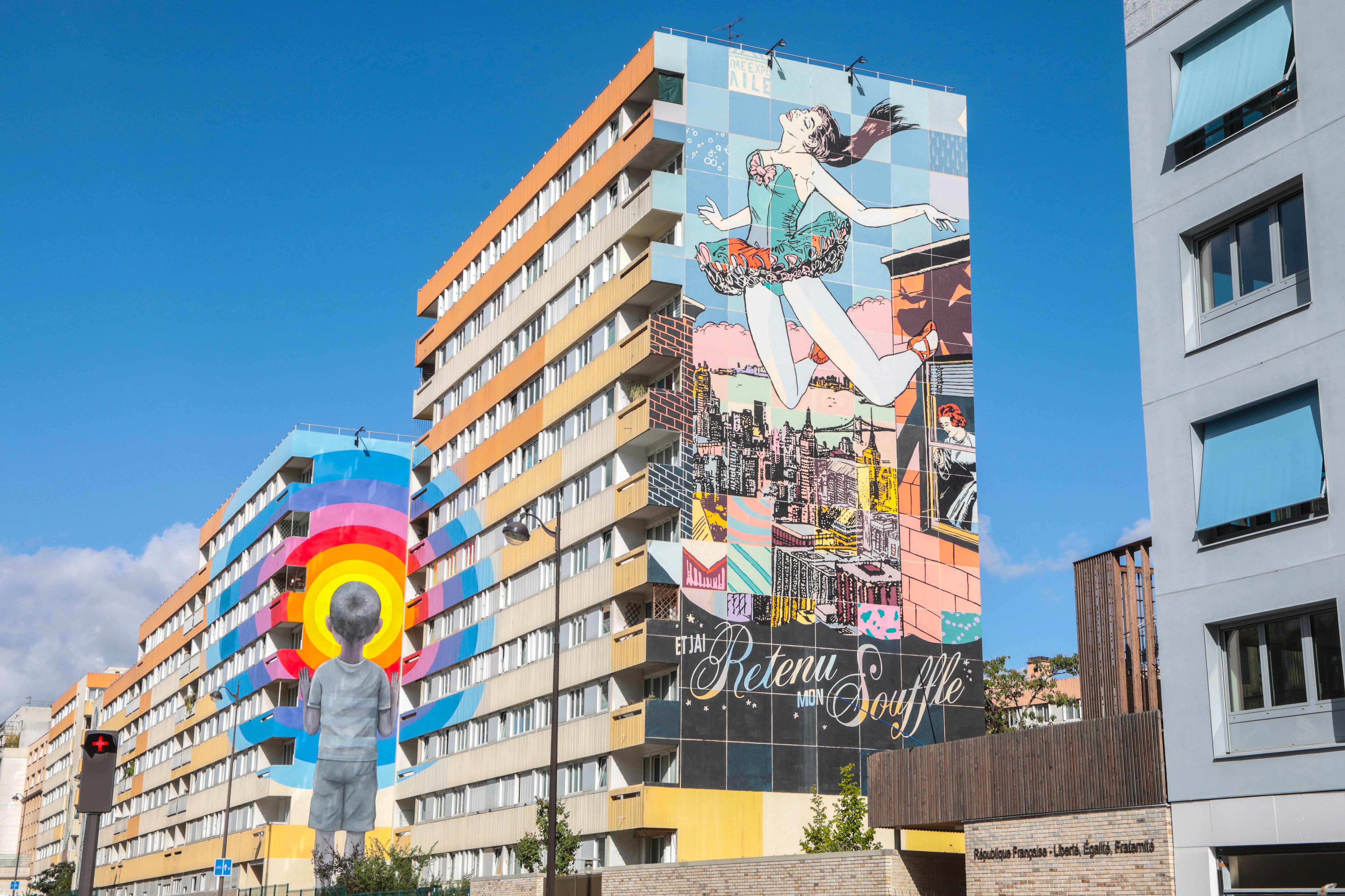 Arte urbano en el distrito número 13 de París.