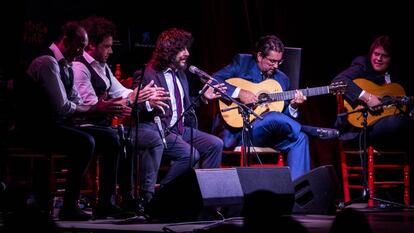 Rancapino Chico durante la actuación en el festival Flamenco on Fire.