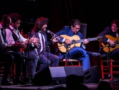 Rancapino Chico durante la actuación en el festival Flamenco on Fire.