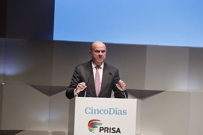 Luis de Guindos, ministro de Economía, Industria y Competitividad.