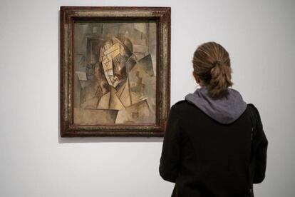 Cabeza cubista. Retrato de Fernande, pintada entre 1909-1910 por Picasso.