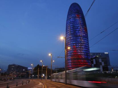 La Torre Glòries, al barri tecnològic de Barcelona.