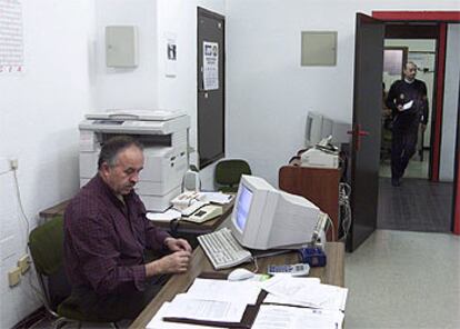 Pablo Gabaldón, en el local de la ANP en Málaga.