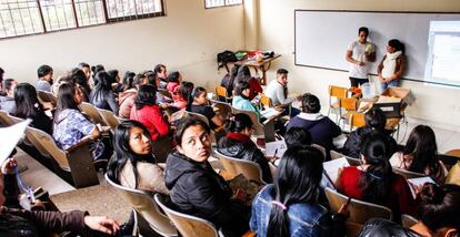 Una de las clases de la Universidad libre de Aprendizaje.