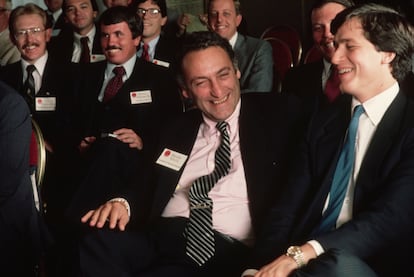 Jamie Dimon (derecha), junto a su mentor profesional, Sandy Weill, que le acabó despidiendo de Citigroup.