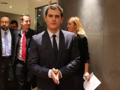 El president de Ciutadans, Albert Rivera, dijous passat al Congrés.