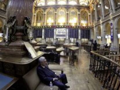 Interior de la Bolsa madrile&ntilde;a