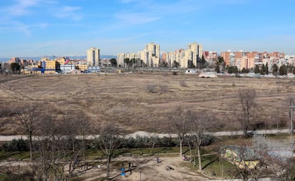 Estado actual del solar que albergaba la antigua cárcel de Carabanchel. 