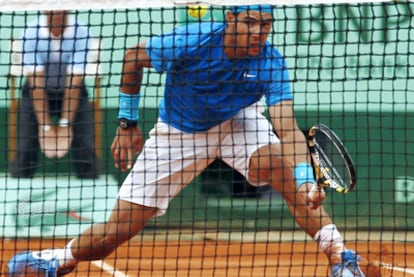 Rafa Nadal during his win against Britain's Andy Murray on Friday.