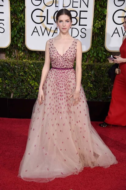 Anna Kendrick, con vestido de Monique Lhuillier