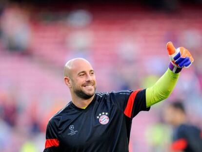 Reina, con la camiseta del Bayern