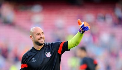 Reina, con la camiseta del Bayern