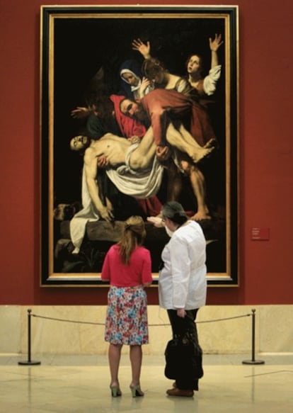 El <i>Descendimiento de la cruz</i> de Caravaggio se podrá contemplar en el Museo del Prado de Madrid hasta el 18 de septiembre.