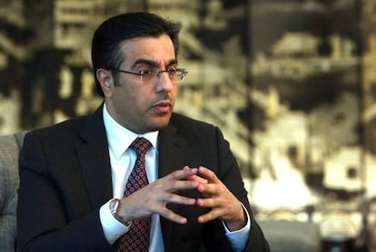 Alí Bin Samikh Al-Marri, presidente del Comité Nacional de Derechos Humanos de Qatar, el jueves en Madrid.