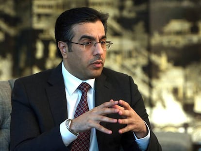 Al&iacute; Bin Samikh Al-Marri, presidente del Comit&eacute; Nacional de Derechos Humanos de Qatar, el jueves en Madrid.