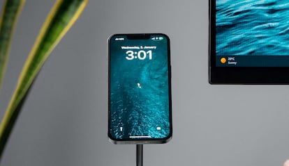 Pantalla de un smartphone de Apple