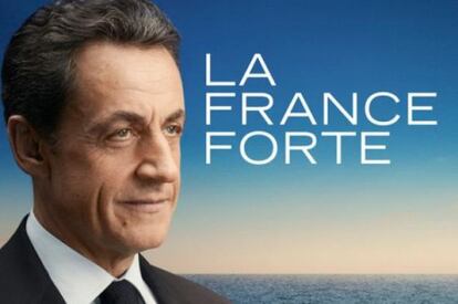 Cartel de la campaña de Sarkozy.