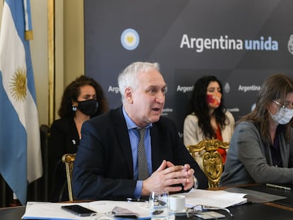 Gabriel Fuks, durante un evento oficial en Argentina, en septiembre de 2020.