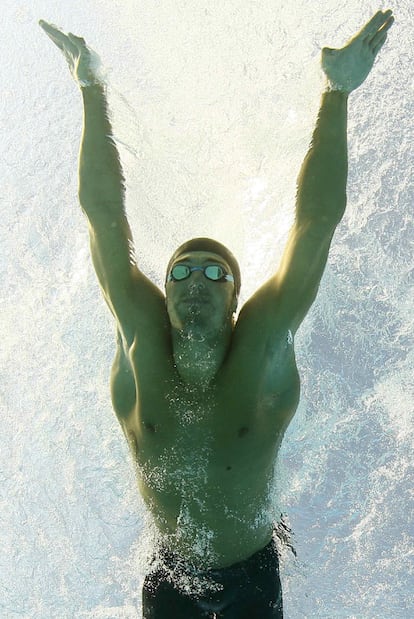 Rafa Muñoz, durante la final de los 50 metros mariposa.