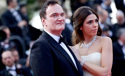 Quentin Tarantino y Daniella Pick, en Cannes, en mayo.