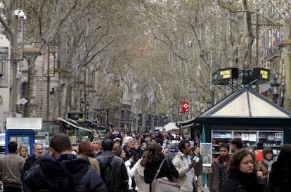 Una imagen de La Rambla.