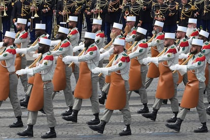 Soldados de la Legión, durante el desfile del 14 de julio.