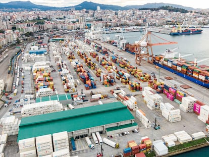 Imagen de la terminal de carga del Puerto de Vigo.