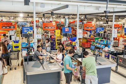 Supermercado Lidl en Barcelona.