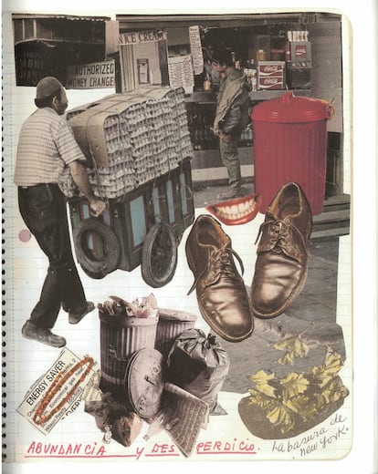 Collage de interior del libro 'Visión de Nueva York'.