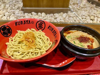 Ramen Tsukumen, en el restaurante Kuraya. J. C. CAPEL